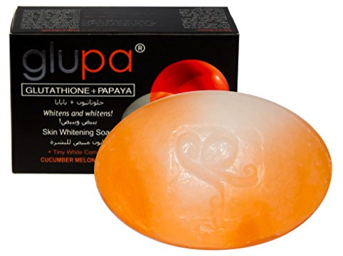 Glupa foudre savon à l’extrait de pépins de raisin de glutathion & de papaye - Plus de vitamines C & E, arbutine, grand Bar 135g