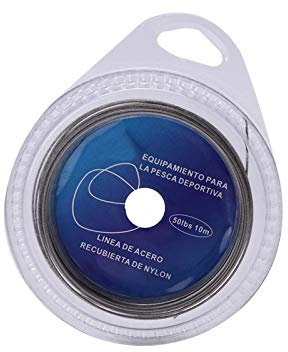 Stahorfächer,Stahorfach,Wire Trace,Fishing Wire,Stahorfach 7X7,Fistahldraht,5 Typen 10 M 7 Stränge Geflochtener Vorfach Seeehldraht Mit nststoff Überzogen(50 Lbs)