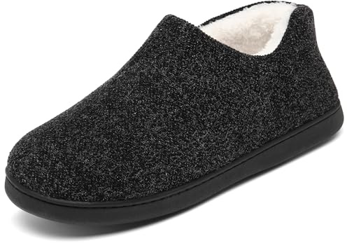 Mishansha Hombre Mujer Zapatillas de casa Invierno Pantuflas Cálidas Antideslizantes Tallas 36-49 EU