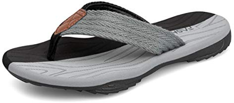 ChayChax Tongs Hommes Souple Sandales de Sports Antidérapante Flip Flops Décontractée Chaussures de Plage et Piscine