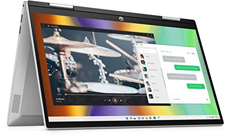 HP Pavilion x360 14 2-in-1 Laptop PC 14-dy0032sa, Touch Screen, Windows 11, Intel i3, 8GB RAM, 128GB SSD, FHD, Natural silver