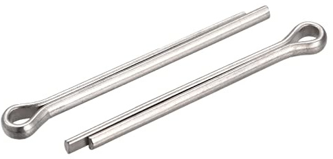 sourcing map 90 Stück Splintstift Geteilter Splint Clip Befestigung Edelstahl Sicherungssplinte für Automobil Mechanik 3 mm x 30 mm