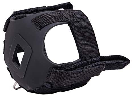 NETPROSHOP Fressbremse Aufsteckbar zur Befestigung am Halfter Größe Mini Shetty bis Full, Groesse:Pony, Farbe:Schwarz