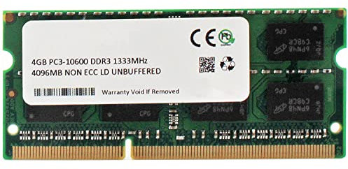 Simpletek - Memoria RAM DDR3 4GB PC3-10600 SODIMM Notebook 1333MHZ