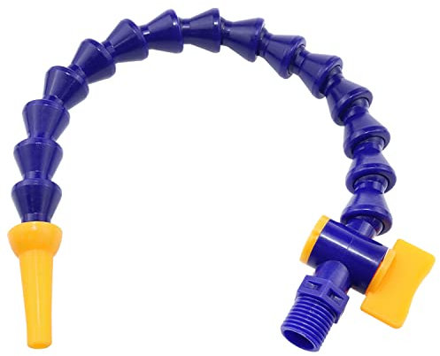 Lovelysp 1/4PT verstellbares Kühlrohr Flexschlauch, Kunststoff, runde Düse, flexibel für hydraulische Maschinen/Wasserkühlungssysteme, 1 Stück