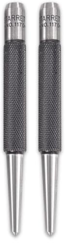 Starrett 117D Centre Punch With Round Shank, 4 Length, 5/32 Tapered Point Diameter (Pack of 2)