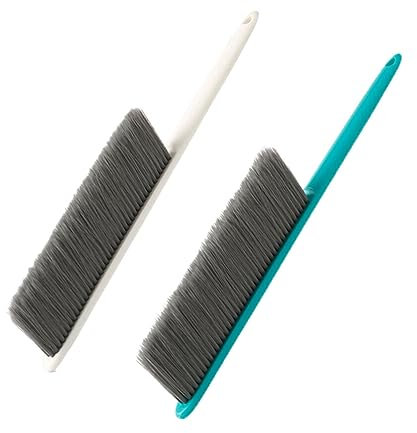 Healeved Brosse de Nettoyage à Long Manche pour Litière Forestière Brosse Nettoyante pour Tapis Couvertures et Canapés Légère