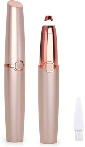 Augenbrauenrasierer für Frauen, Augenbrauen Trimmer, Gesichtshaarentferner, Schmerzlos mit eingebautem LED-Licht