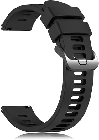 EZMVZKU 22mm Silikon Armband für Samsung Galaxy Watch 3 45mm/Watch 46mm/Amazfit GTR3/3 PRO/GTR4 Ersatzarmband,für Huawei Watch GT runner/GT3 46mm/3/3 pro Sport Uhrenarmband,Schwarz/Schwarz