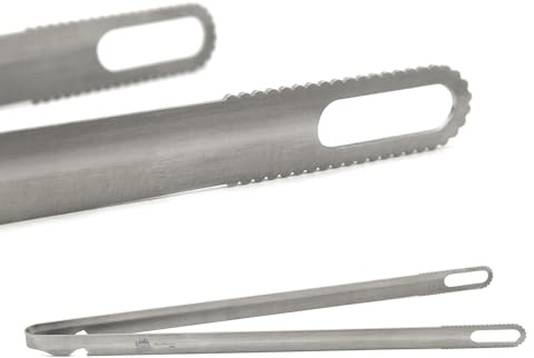 Grillzange WendMaster 400, komplett Edelstahl, spülmaschinenfest, robust und funktionell, Grillpinzette, 400mm lang