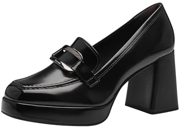 Tamaris Women's 1-24443-43 Loafer, Black Brush, 37 EU