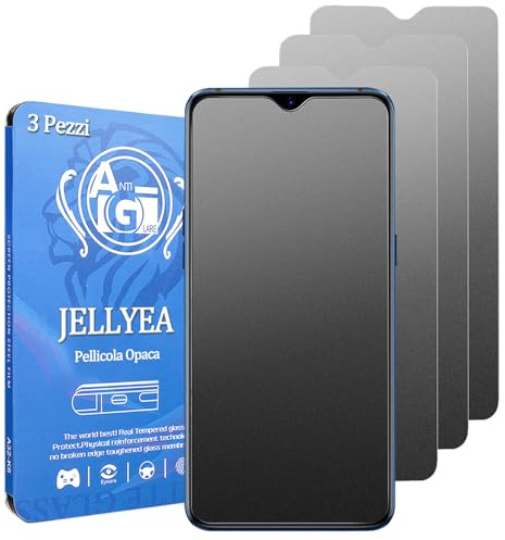 JELLYEA 3 Piezas Protector Pantalla Mate para Redmi 9 / Note 8 Pro Cristal Templado Mate Antirreflejos Antihuellas Antiarañazos Dureza 9H Mate Vidrio Templado paraXiaomi Redmi 9 / Note 8 Pro,6,39