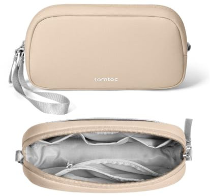 tomtoc Kabel Organizer Tasche, Elektronik EDC Zubehör Kabeltasche Kabelorganizer, Reiseutensilien Koffer Organizer Tech Pouch Geschenk Cable Bag für Handy Netzteil, Ladekabel, Ladestecker, Powerbank