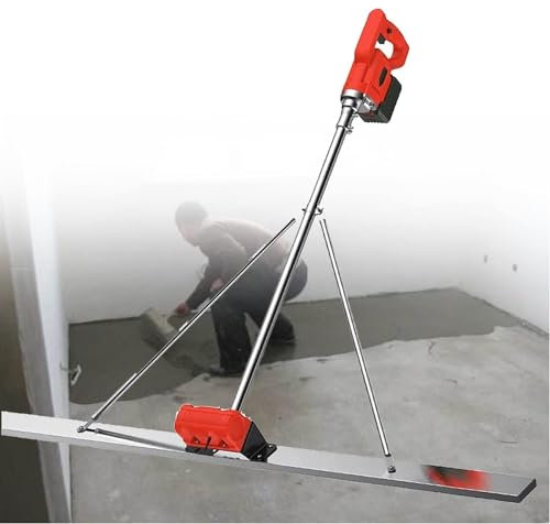 Kit vibrant for chape en béton, outil de finition du béton avec planche de 1,5 m, règle de nivellement de surface en béton alimentée par batterie, machine vibrante électrique sans fil for finition du