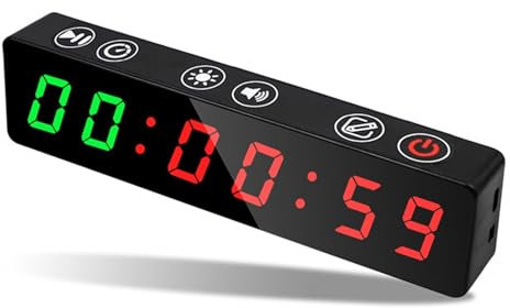 Orologio da parete con timer da allenamento Display anti vertigini timer timer allenamento a intervalli personalizzato orologio fitness palestra yoga peso magnetico sport palestra timer per il fitness