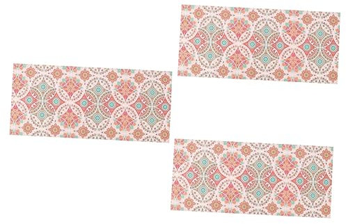 PRETYZOOM 3 Rollen Statisch haftende Fensteraufkleber Schrankaufkleber Blumen-Fensteraufkleber fensterfolie badezimmer glasdekorfolie Fensteraufkleberpapier Glasfensteraufkleber Colorful