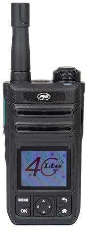 Stazione radio portatile PNI PoC 1800, GSM 4G LTE, Wi-Fi 2,4 GHz, Android OS, schermo a colori da 1,77 pollici, batteria agli ioni di litio da 4400 mAh, IP54