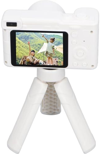 YUYTE Digital Camera, Video Autofocus Camera, Fill Light, Compact Camera for Kids Teens Students Seniors, Anti Shake, Timer Photo Function, Carrying Strap (White)