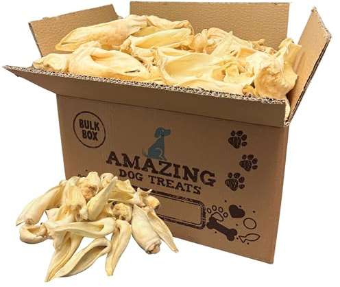 Amazing Dog Treats - Lamb Ears (100 Pcs/Pack)- Natural Dog Chews -Rawhide Alternative - No Hide Dog Bones