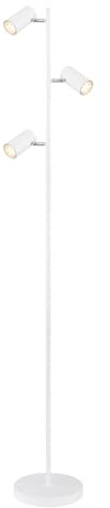 M2 OUTLET Stehleuchte Luvio 3-flammig GU10 | Milchweiß, Minimalistisches Design, Verstellbare Strahler | Ideal für Wohnzimmer, Schlafzimmer und Home-Office