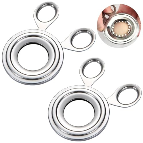 2 Pcs Eieröffner,Eierpiekser Edelstahl Ei Scissor Zeitsparender Eierschneider Gourmet Eierköpfer Eieröffner Aus Edelstahl Eier Cutter Für Rohe Und Gekochte Eier Küchenwerkzeug