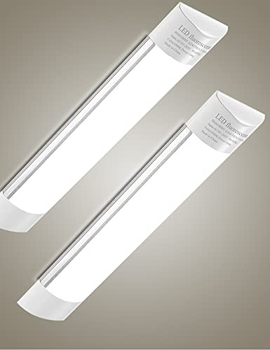 Sararoom Feuchtraumleuchte Röhre Leuchtstoffröhre Lichtleiste - 30cm LED Unterbauleuchte, 10W 1200LM 4500K Neutralweiß LED Werkstatt Deckenlampe, 2 Stück