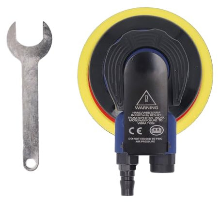 Air Random Orbital Sander 5in Mini Profesional Pneumatic Sander Car Pusterer para Chapa de Metal