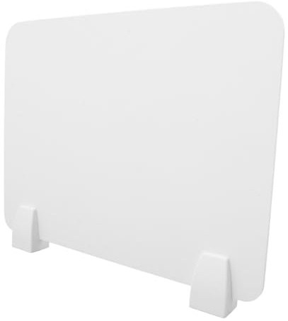 KICHOUSE 1 Set Divisore Desktop Classe Guardia Torna al divisore del banco Scolastico Schermo Scuola Protettivo aule Guardie dello starnuto Studente divisore per scrivania plastica Bianca