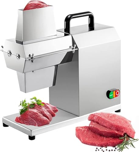 Electric Meat Tenderizer Machine, Heavy Duty 450W Stainless Steel Cuber for Beef Turkey Chicken Pork, Professional Steak Flattening Tool