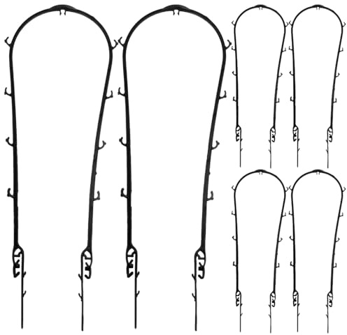 CIYODO Supporto per Piante Rampicanti in Plastica 6 Pezzi Piccolo Sostegno per Piante da Interno e Balcone Robusto Supporto per Vasi da 43 CM per Pothos Monstera e Filodendro
