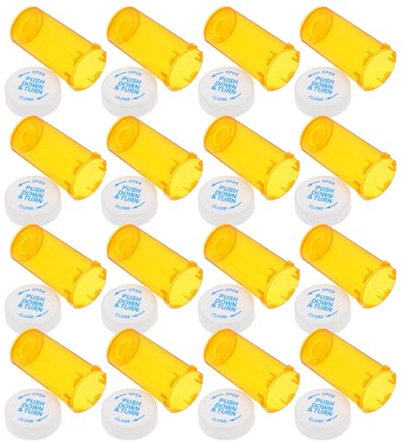 YARNOW 20piezas Pastillero Portátil de Frascos Vacíos para Medicamentos de Viaje Organizador Pequeño para Pastillas y Contenedor de PP con Tapas de Rosca para Almacenamiento