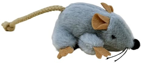 Genérico Ratones De Peluche para Gatos,Juego Interactivo con Cola En Movimiento | Peluches para Gatos,para Uso Diario En Interior Y Exterior como Regalo para Mascotas Cumpleaños Y Vacaciones