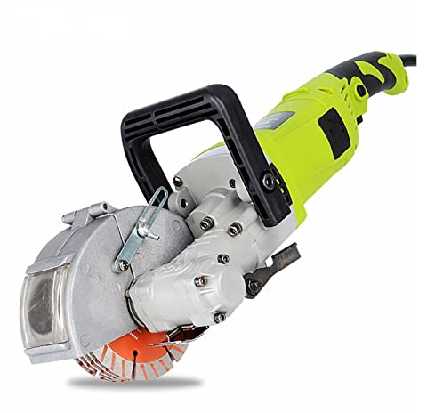 Rozadora Pared, 4000W Máquina de ranura de pared Máquina de corte de hormigón de acero Máquina de corte de pared eléctrica Chaser Saw Circular Sair herramienta eléctrica(115mm)