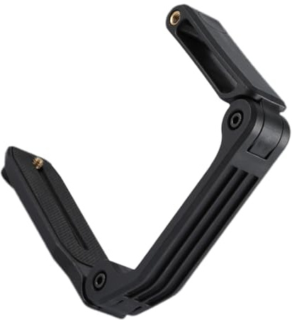 TIDTALEO Stabilisateur de Caméra Noir Pliable Support 1/4 pour Appareil Photo Reflex DSLR et Tournage en Basse Angle, Poignée Ergonomique en Bylon Synthétique