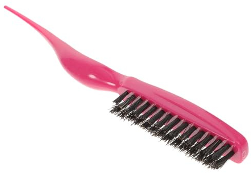 NULYLU Cepillo para Cardar de Plástico Negro Mango Ergonómico y Diseño Ligero para Cabello Sedoso y Brillante en Peluquería Profesional