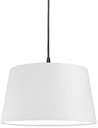 Qazqa Modern Pendelleuchte, Pendellampe - Hanglamp - Weiß, Rund, 45cm, Ideal als Flur, Küche lampe, Schlafzimmerlampe und Wohnzimmerlampe
