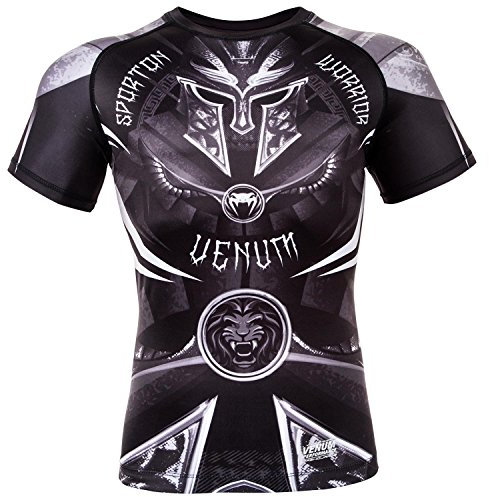 Venum, Gladiator 3.0 Rashguard, Herren, L, Schwarz/Weiß