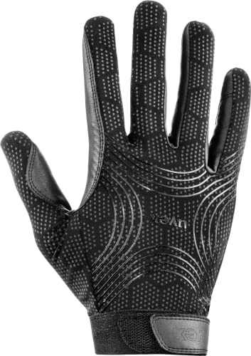 uvex ceravent - flexibel ridhandske för dam och herr - slagtålig - utmärkt grepp - black - 8