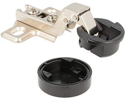 MOBILA Home System R09060 Deux charnières nickelées pour portes en verre