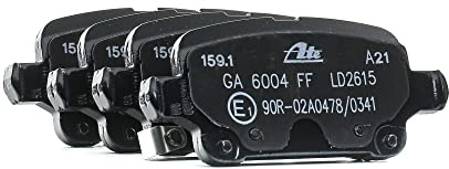 ATE CERAMIC Bremsbelagsatz hinten 13.0470-2615.2 | Kompatibel mit: OPEL ASTRA K, ASTRA K Sports Tourer, INSIGNIA B Country Tourer, INSIGNIA B Grand Sport
