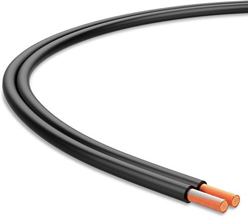 Audibax Silver BSAP20 Black Bobina Cable Altavoz Paralelo 20 Metros