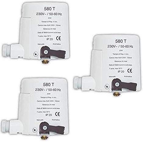 PACK 3 Pezzi Watts Serie 580T220VX Testina elettrotermica per valvole di Zona 230V…