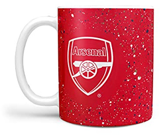 FOCO Premier League Football Arsenal Fan Paint Splatter Coffee Tea 375ml Mug