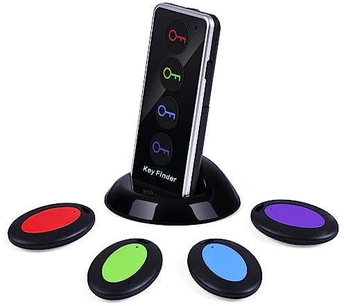 Key Finder, Portata Fino a 130 Piedi in Spazio Aperto, Chlovoe Wireless Remote Control RF Key Finder Locator per Chiavi Portafoglio Cellulare Occhiali Bagagli Pet Tracker