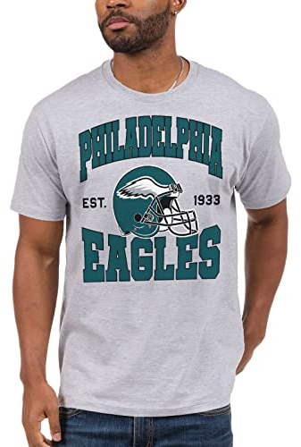 Junk Food NFL - Philadelphia Eagles Team Helmet Adult SS T-Shirt