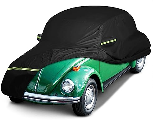 Waterproof Car Covers Fit for1960-1980 Volkswagen Beetle Bug Sedan 2-Door Saloon(Black) 210T Custom Heavy Duty Waterproof All Weather Protection Outdoor