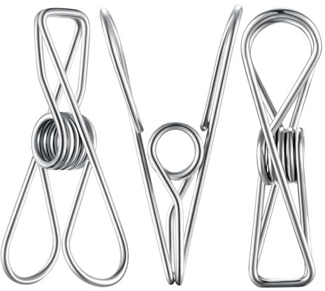 20 alfileres de ropa resistentes al aire libre, pinzas para colgar ropa, paños de lavandería, clips de ropa, pinzas para cerrar ropa, aperitivos para bolsa de alimentos
