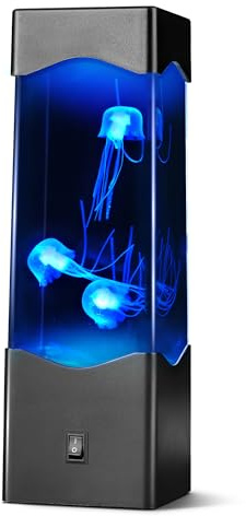Faithorse Quallen Lampe Lavalampe, Quallenlampe Schwebende Quallen Lampe Farbwechsel LED Jellyfish Lamp Quallen Aquarium Stimmungslampe Dekoration, Weihnachtsgeschenke für Männer Kinder Erwachsene