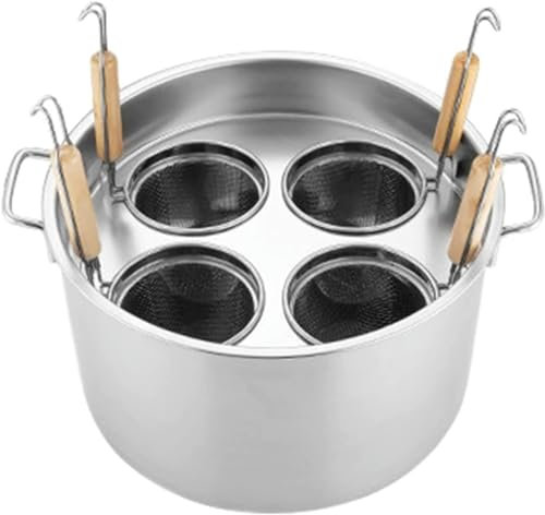 BTURYT Cuocipasta con Inserti, pentola per Pasta in Acciaio Inossidabile con cestello colino, Strumento di Cottura per la Cucina di casa, Ristorante, Compatibile con induzione