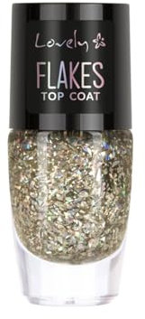 LOVELY Flakes Top Coat Tono N1, Capa Superior con Efecto Escamoso para un Acabado Único, Ideal para Combinar con Esmaltes de Uñas, 11 ml